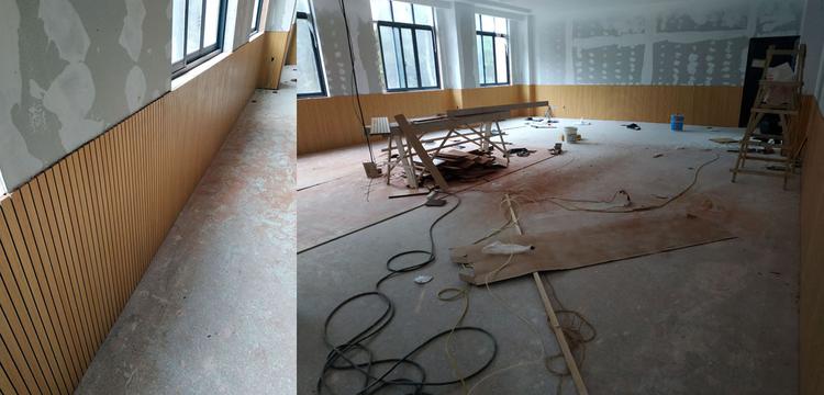 河北邯鄲教室槽木吸音板聲學工程