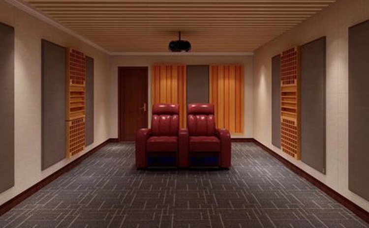 山東聊城影音室聚酯纖維吸音板聲學(xué)工程